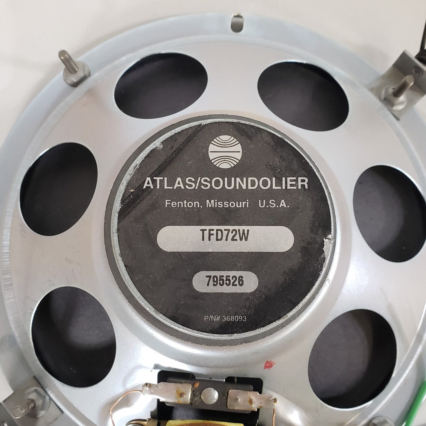 Atlas Soundolier TFD72W 8" Ceiling Speaker With Grill 368093