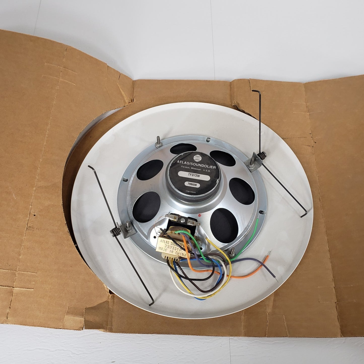 Atlas Soundolier TFD72W 8" Ceiling Speaker With Grill 368093