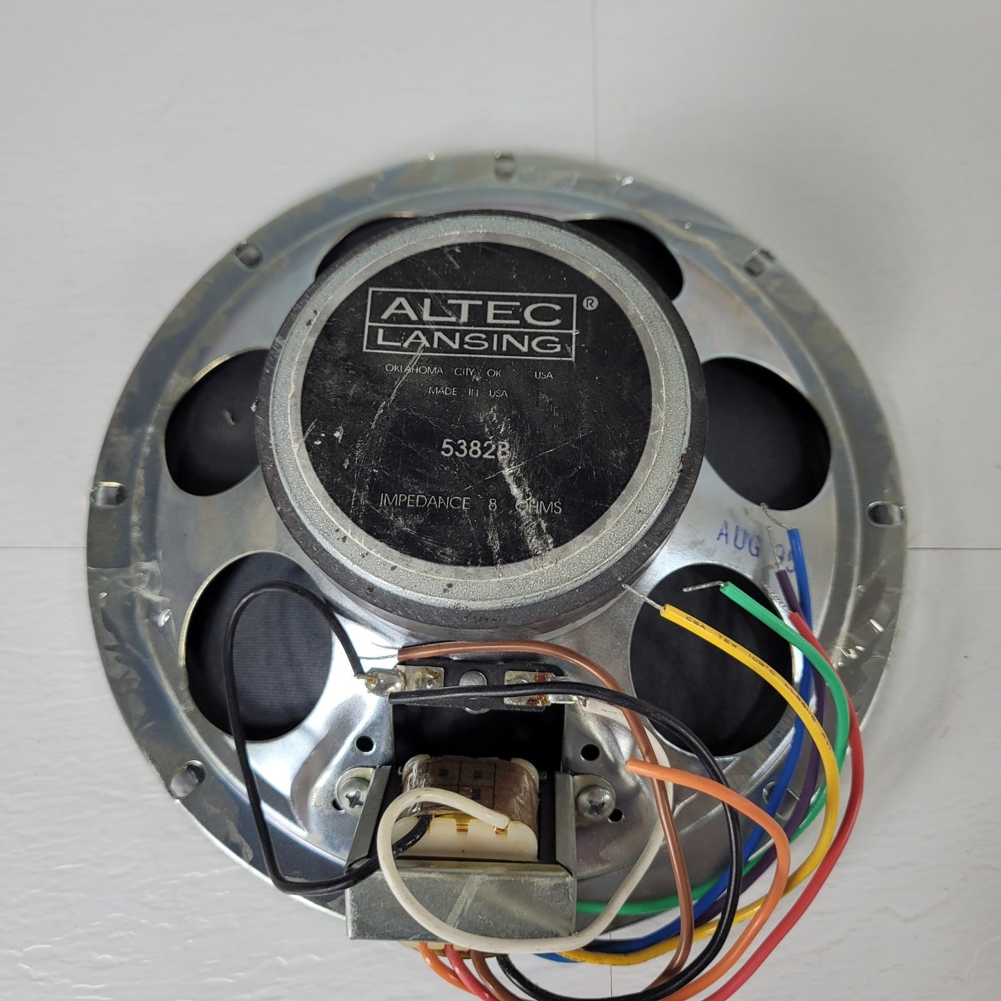 Altec Lansing 5382B 8" Impedance Speaker 8 ohms Western Electric