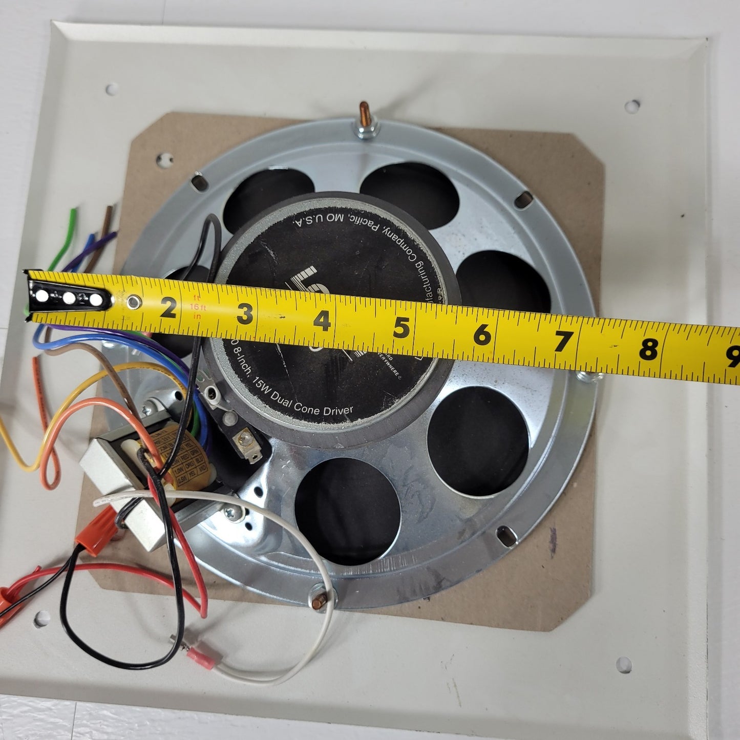 Lowell 810-T72 Speaker Assembly 8" 15W Dual Cone Driver w/ Transformer and Grill