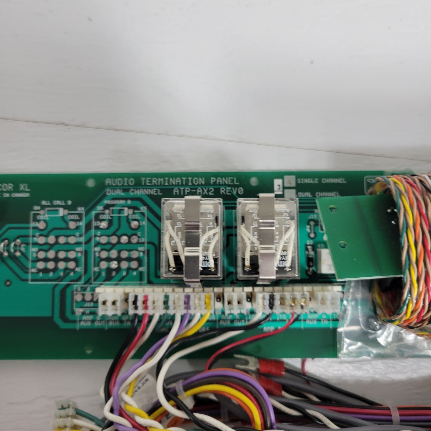 Telecor XL ATP-AX2 REV0 Dual Channel Audio Termination Panel PCB