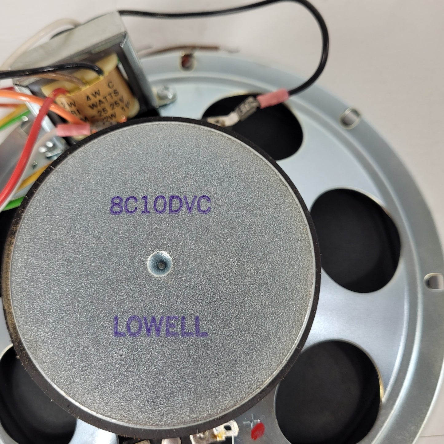 Lowell 8C10DVC 8" Ceiling Speaker Impedance 8" Drum
