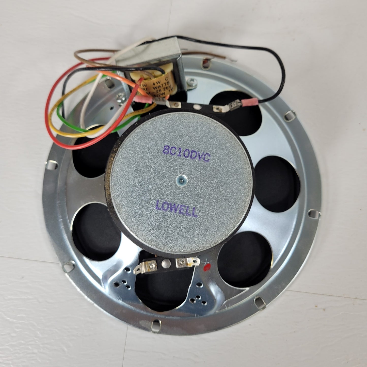 Lowell 8C10DVC 8" Ceiling Speaker Impedance 8" Drum