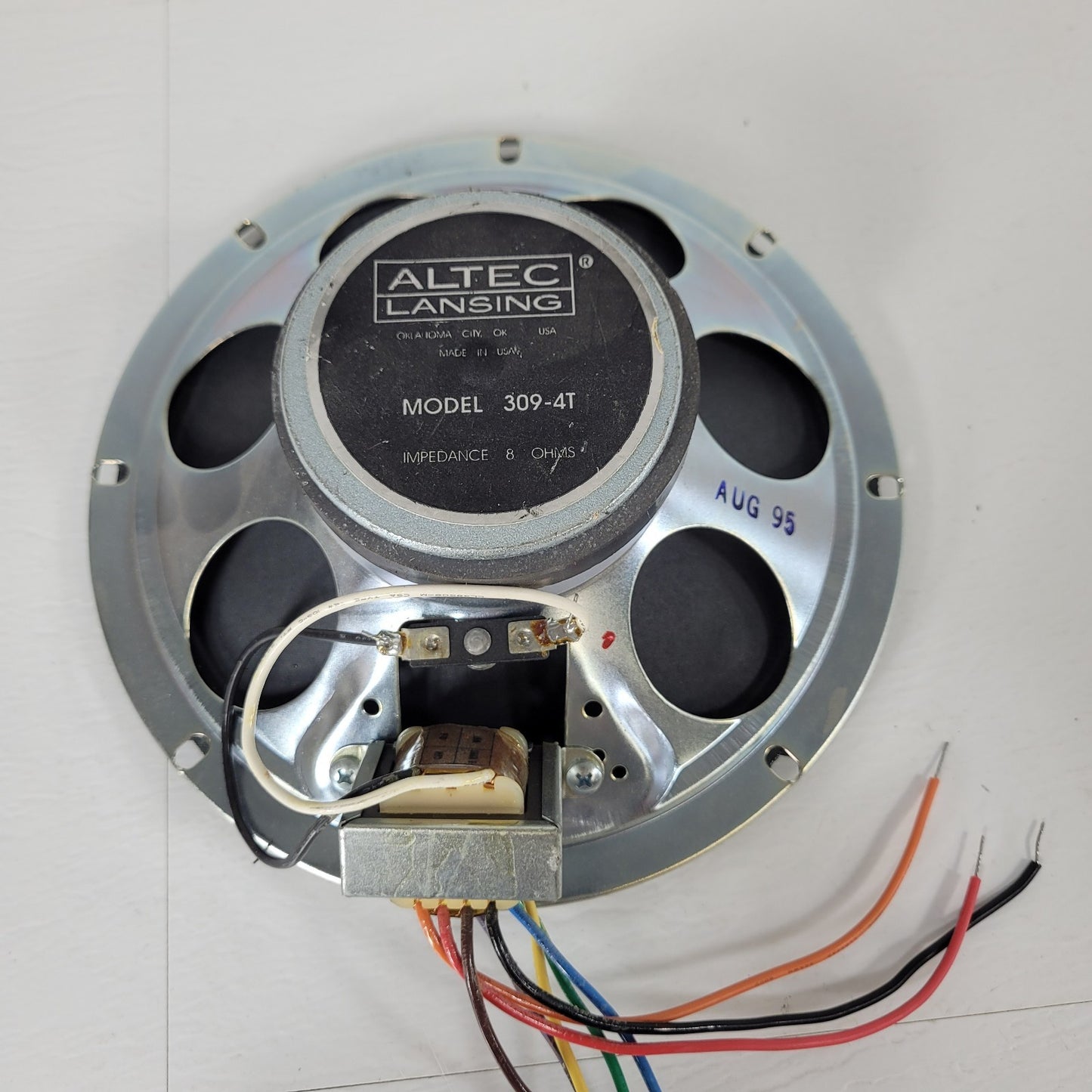 Atlas Sound 309-4T 8" Impedance Speaker 8 ohms Altec Lansing