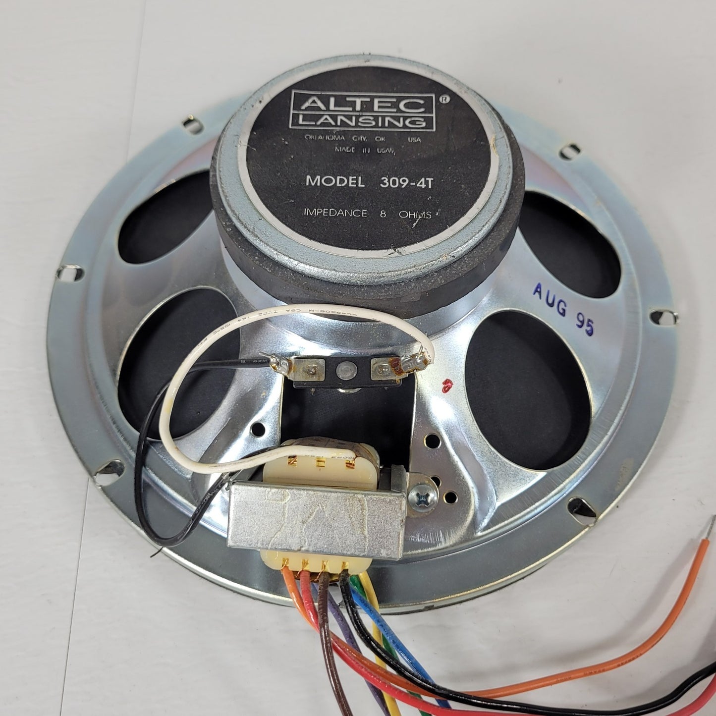 Atlas Sound 309-4T 8" Impedance Speaker 8 ohms Altec Lansing
