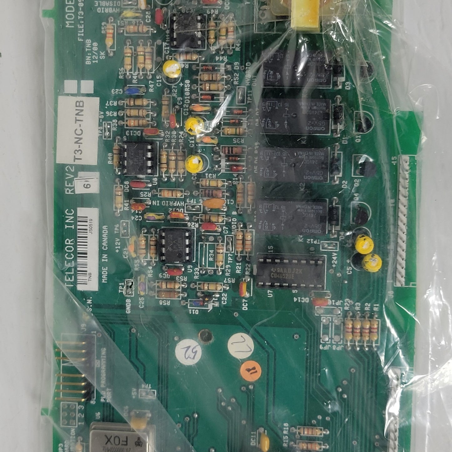 Telecor T3-NC-TNB Rev 6 Circuit Board Control Panel PCB Controller Nurse Call