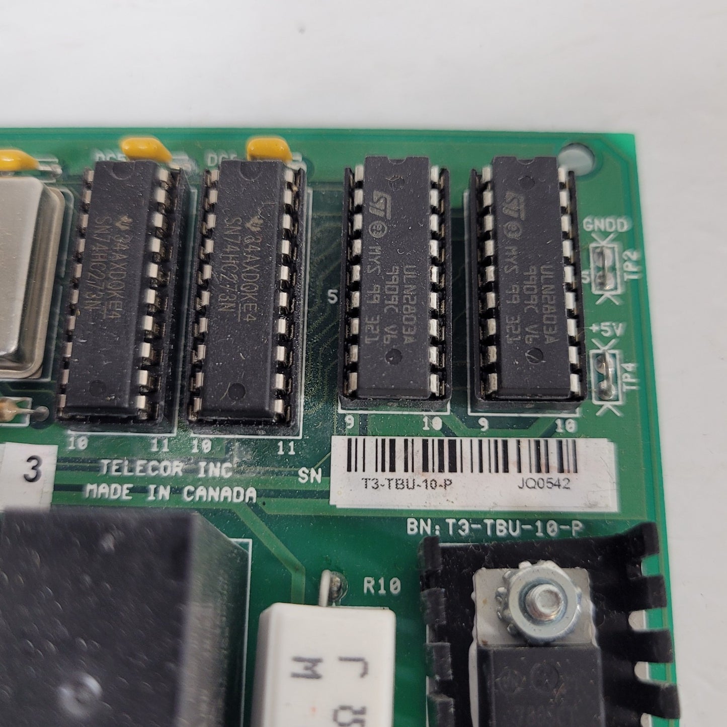 Telecor T3-TBU-22 Terminal Unit Relay Interface Alarm Control Circuit Board