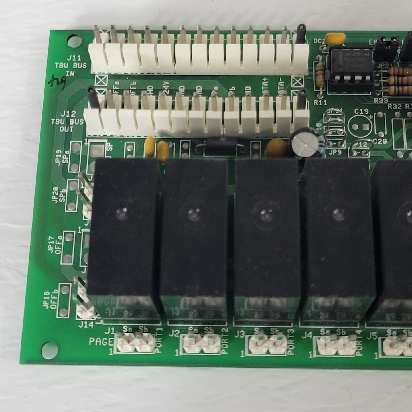 Telecor T3-TBU-5-P Terminal Unit Relay Interface Alarm Control Circuit Board