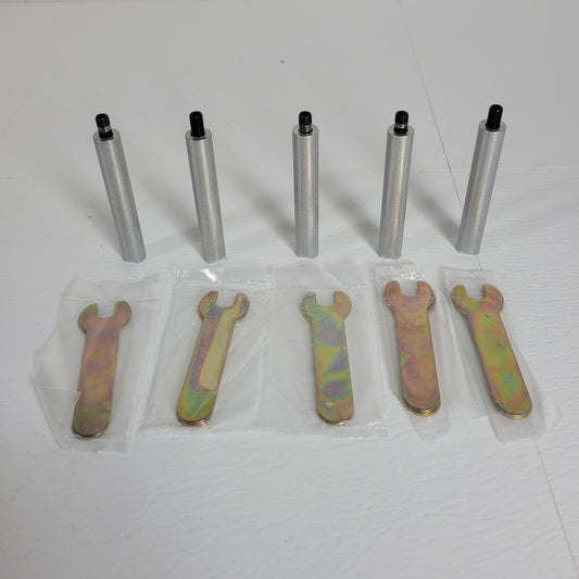 *Lot of 5* TSG Security DHE3PC Door Holder Extension Rod Chrome 3" RSG