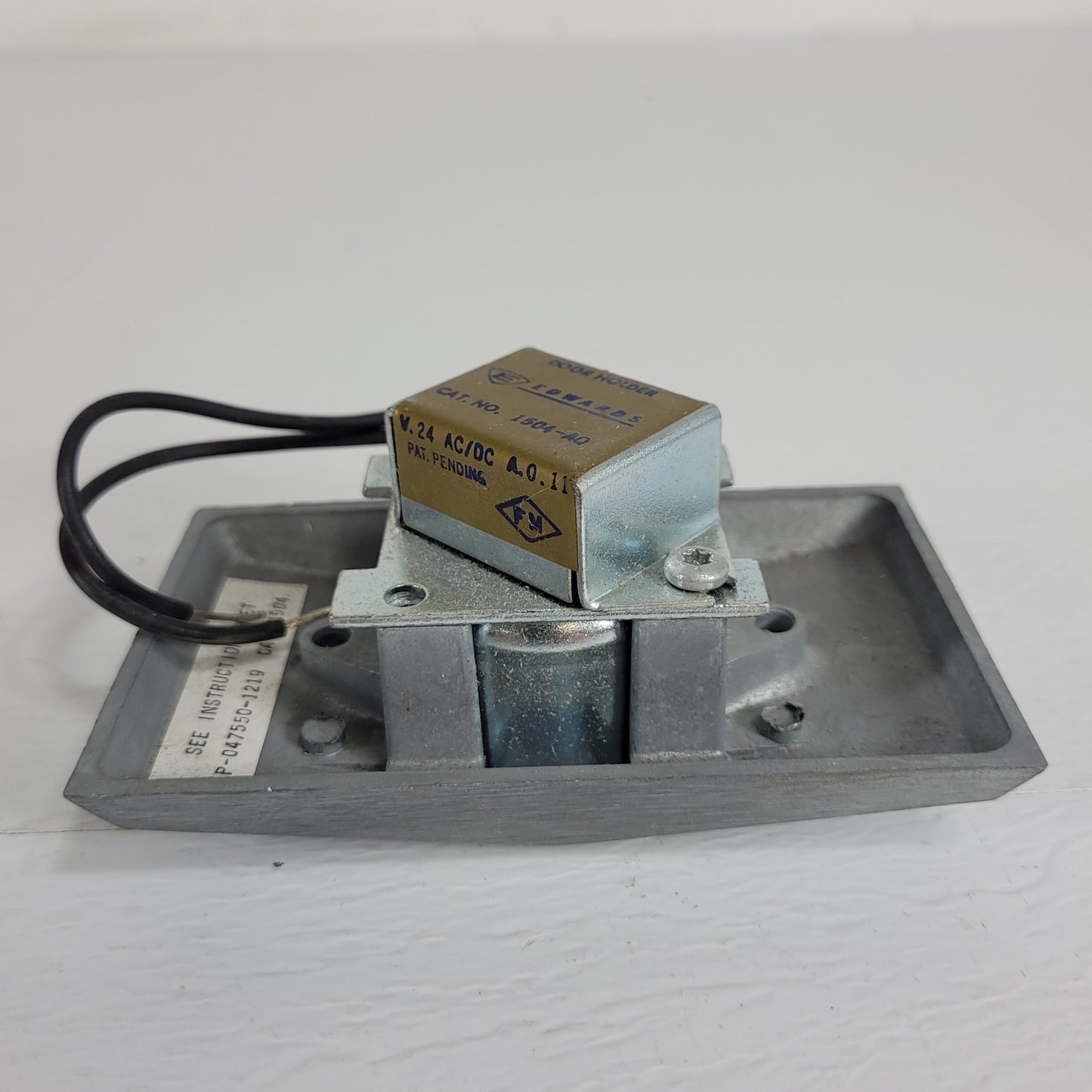 Edwards 1504-AQ 1504-AO Magnetic Door Holder Flush Mount w/ Hindge