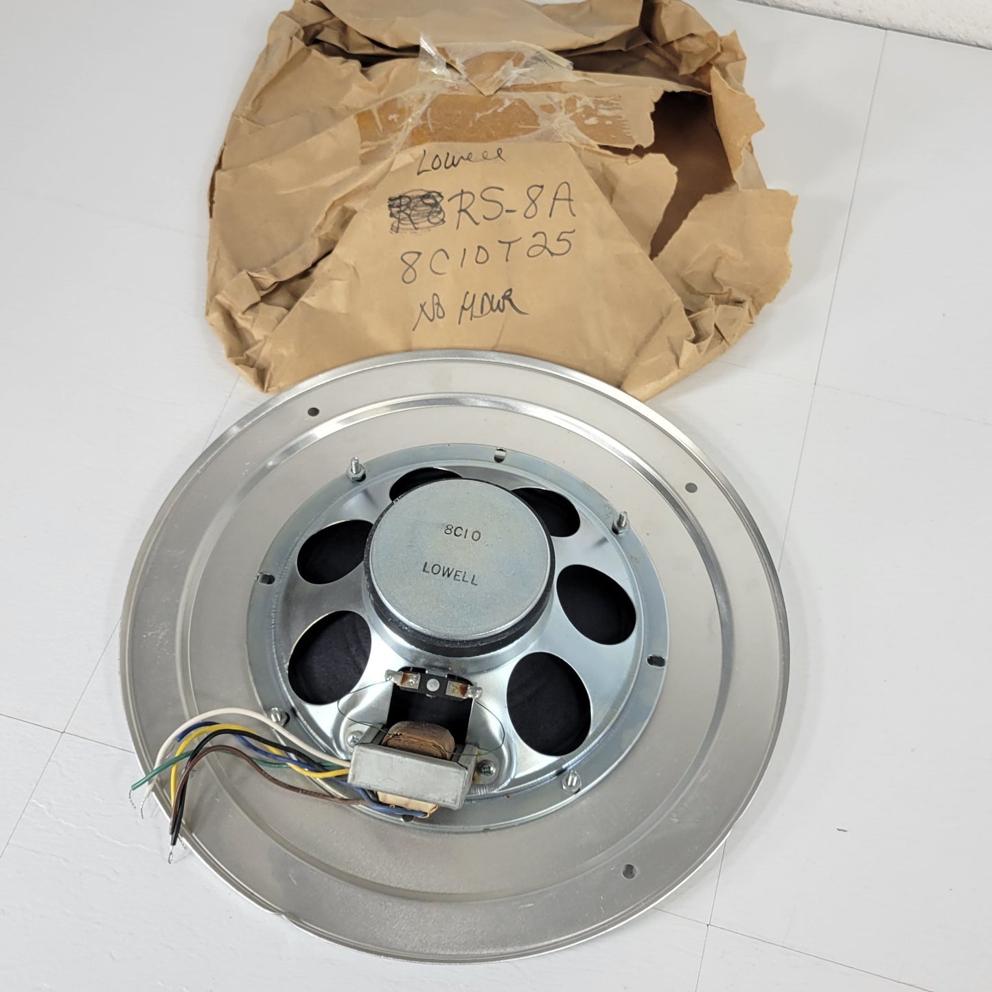 Lowell 8C10T25  8" Speaker With Transformer And RS-8A Metal Grill