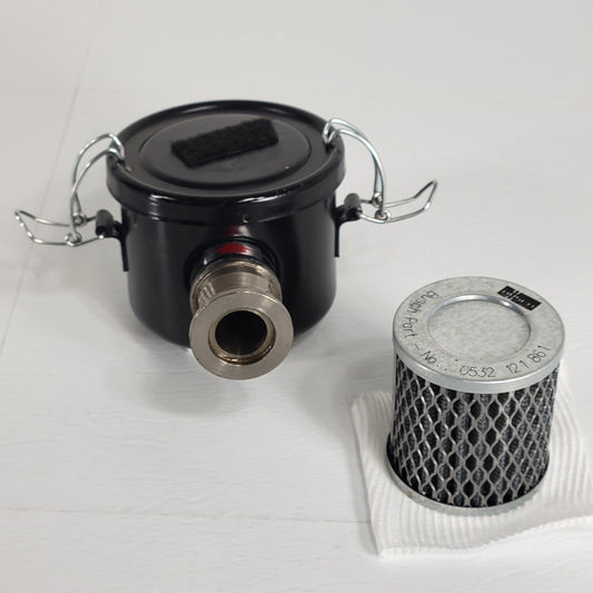 Busch Exhaust Filter For Vacuum Pumps 0532 121 861 With KF25 NW25 Flange Adapter