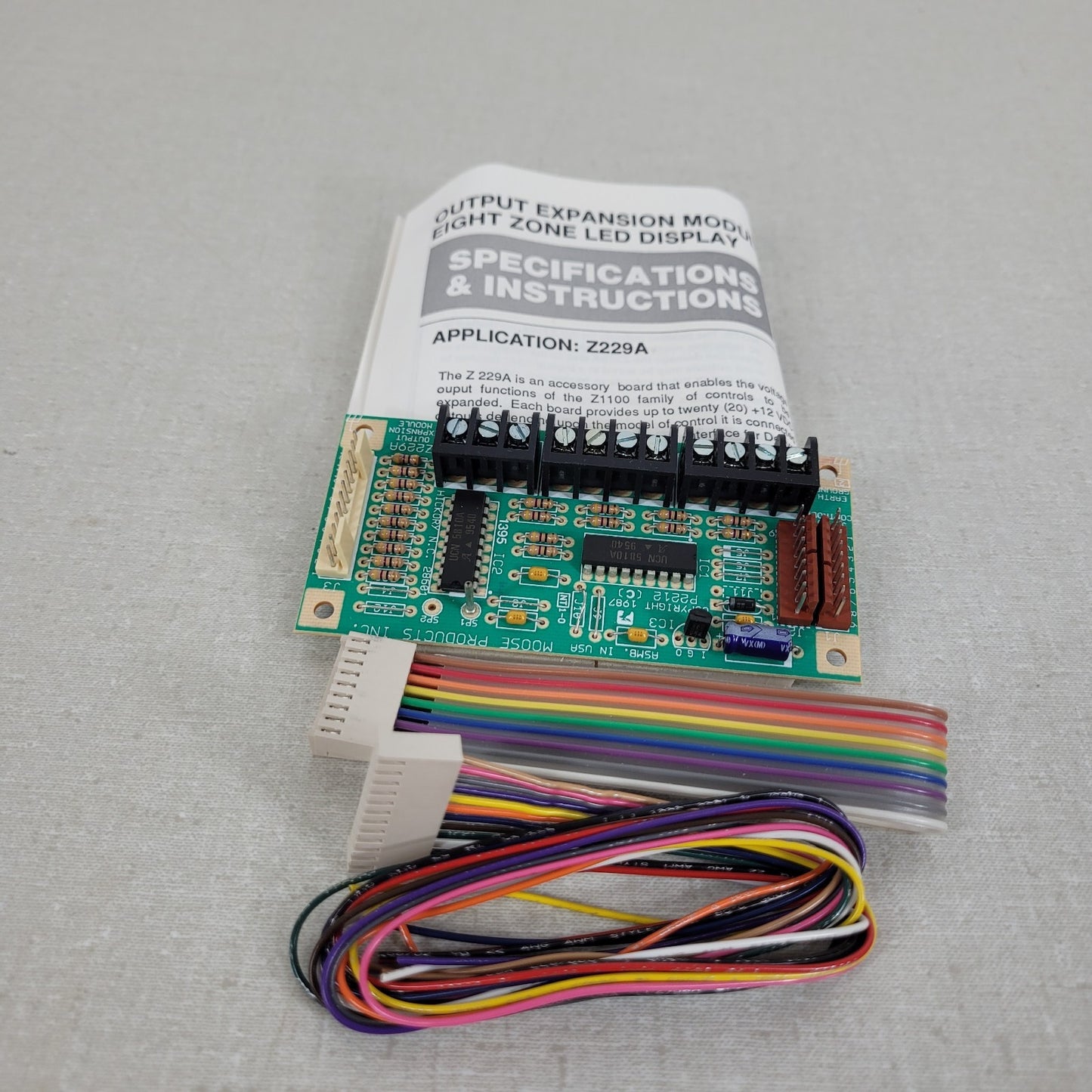 Moose Z229A 20 +12Vdc Outputs Expansion Module 13.8 V Input 8 Zone Control