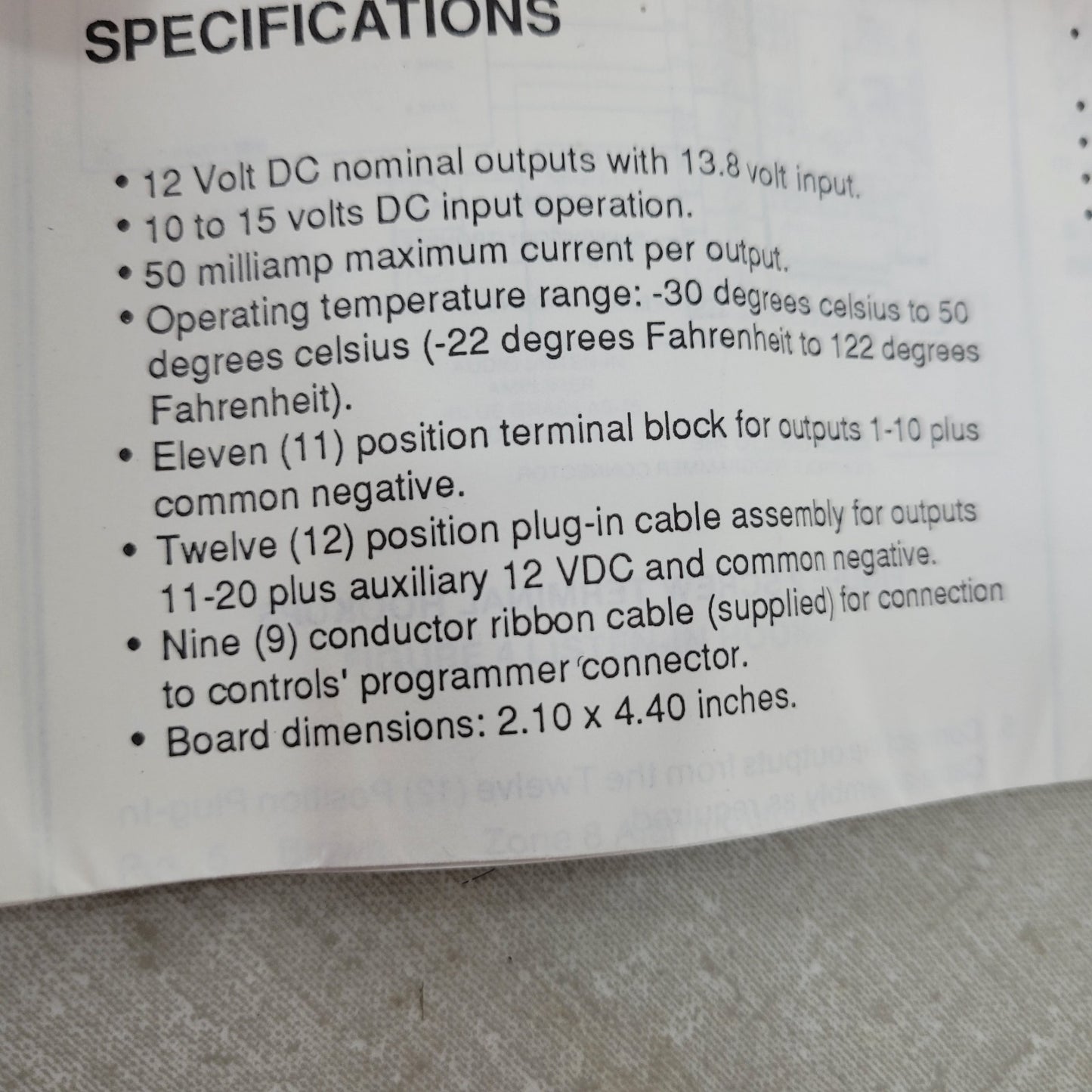 Moose Z229A 20 +12Vdc Outputs Expansion Module 13.8 V Input 8 Zone Control
