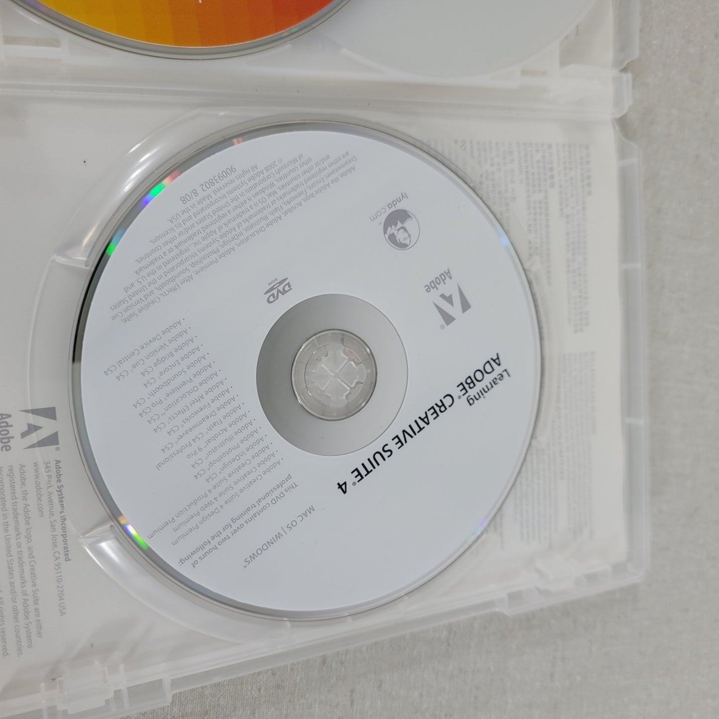 Adobe Creative Suite 4 mac Design Standard Application Content And Learning Cd