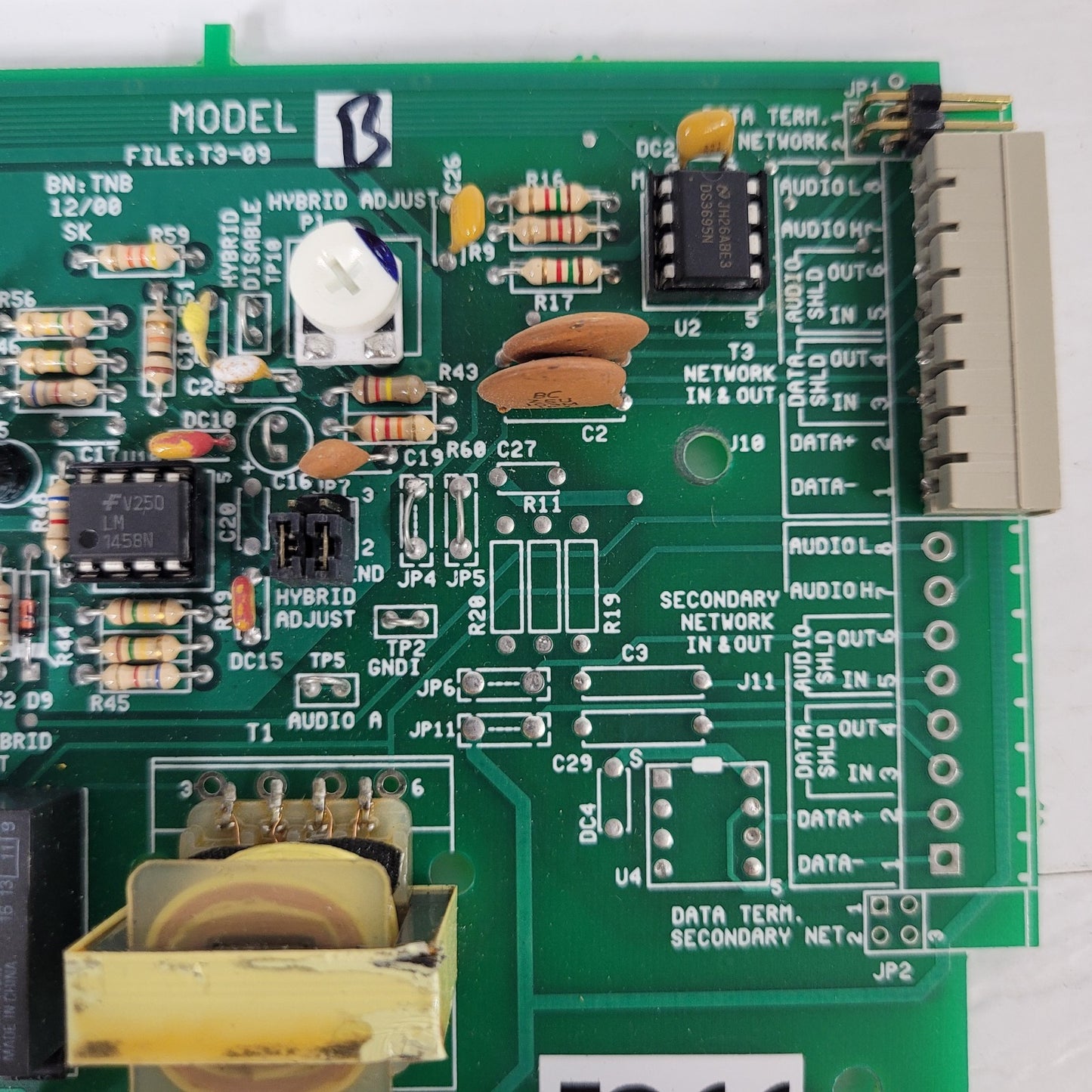 Telecor T3-NC-TNB Rev 5 Circuit Board Control Panel PCB Controller Nurse Call