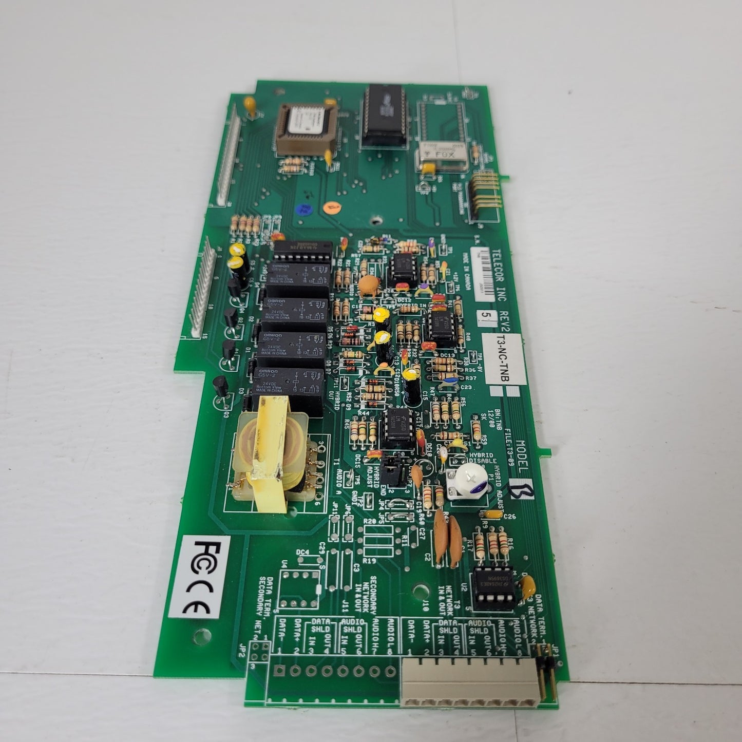 Telecor T3-NC-TNB Rev 5 Circuit Board Control Panel PCB Controller Nurse Call