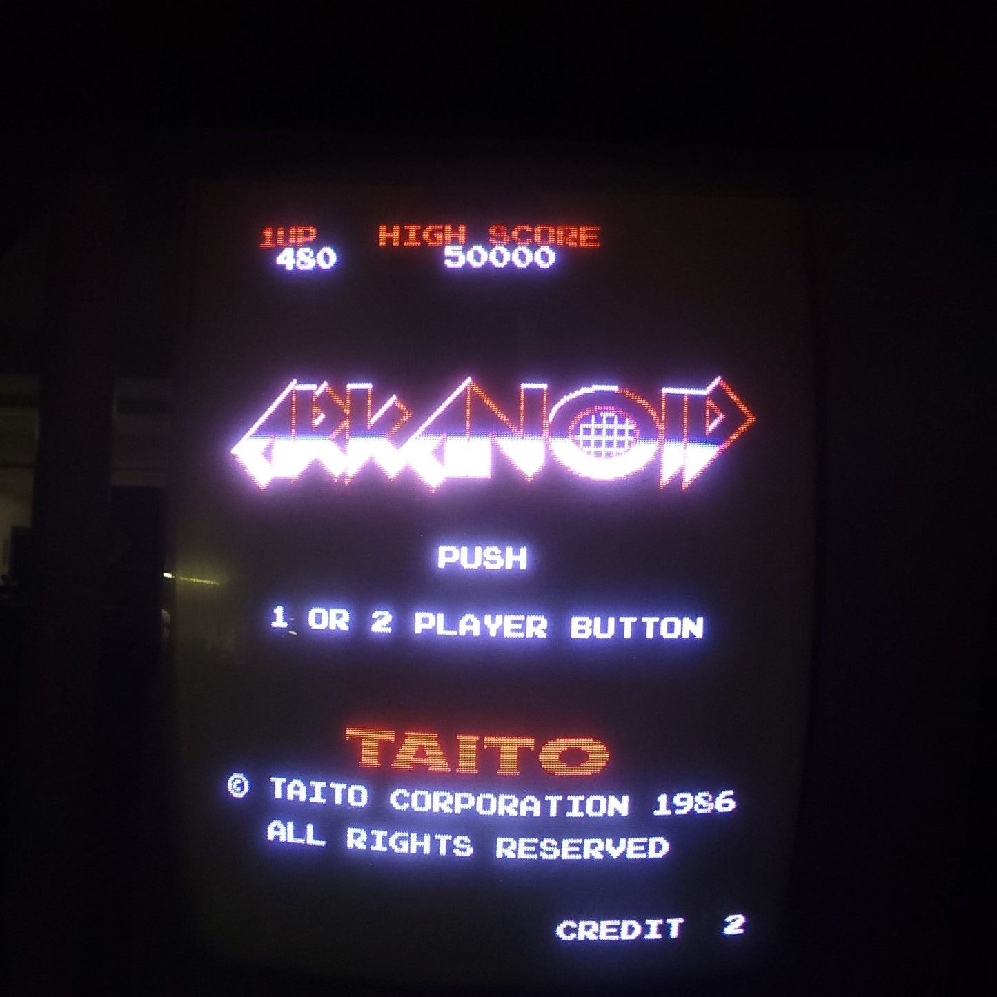 Vintage Taito Arkanoid Arcade Video Game Cabinet Machine 1986 Tested Working