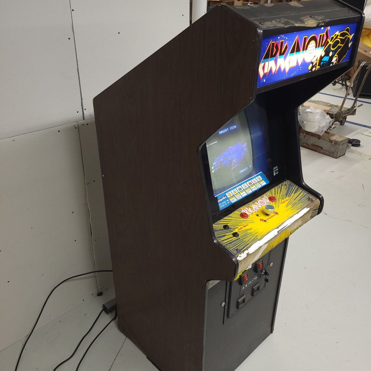 Vintage Taito Arkanoid Arcade Video Game Cabinet Machine 1986 Tested Working