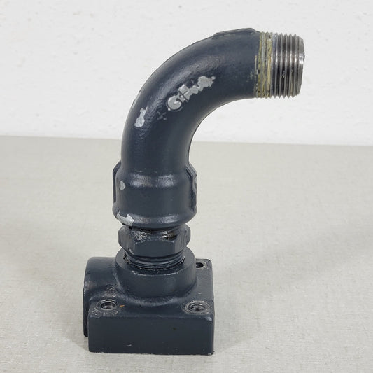 Busch Vacuum Pump 3/4" Elbow Pipe Fitting w/ Flange Filter 90° NPT Male Steel