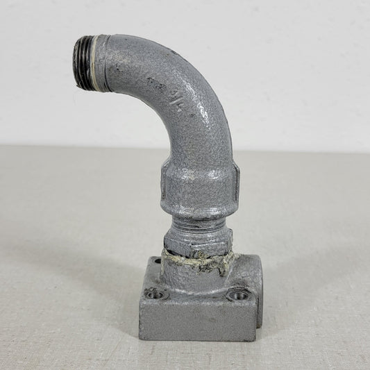 Busch Vacuum Pump 3/4" Elbow Pipe Fitting w/ Flange Filter 90° NPT Male Steel