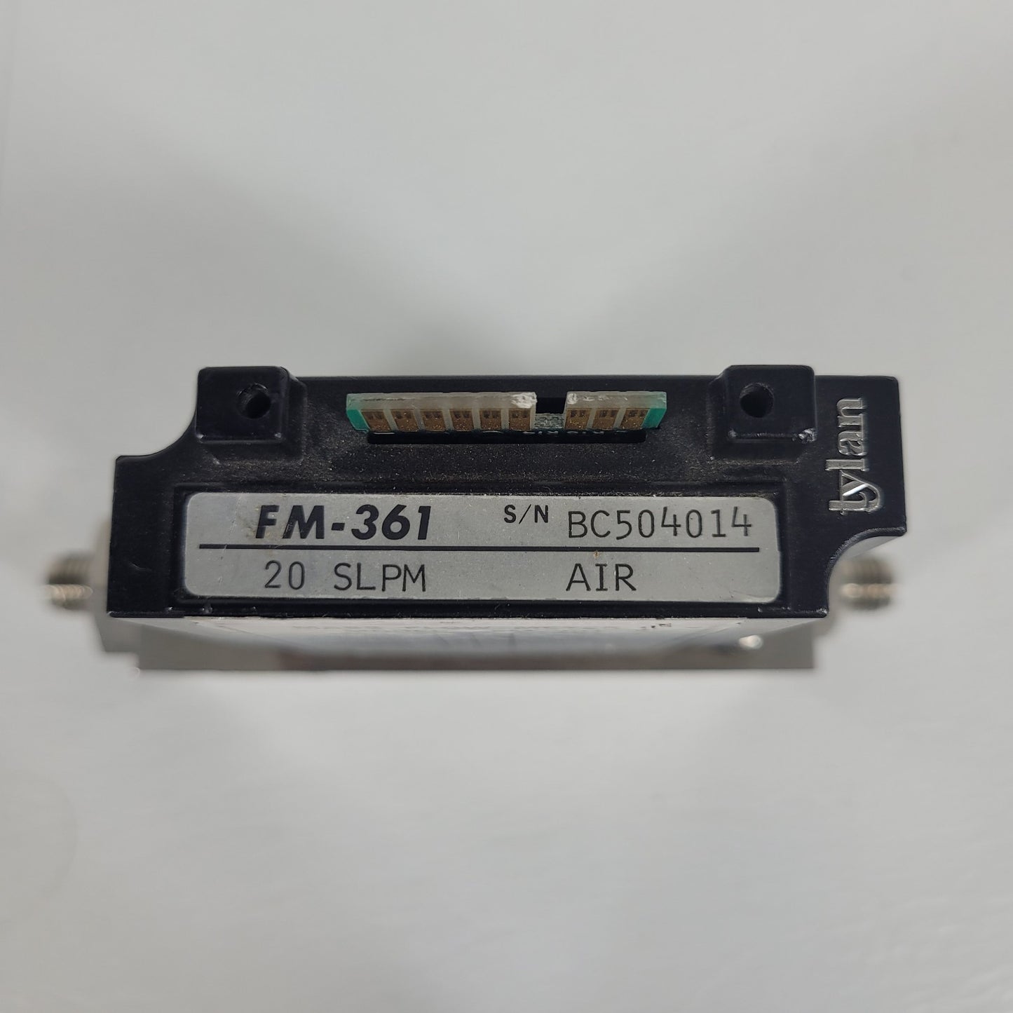 Tylan FM-361 20SLPM Air Mass Flow Controller 500PSIG Flow Max elastomer-sealed