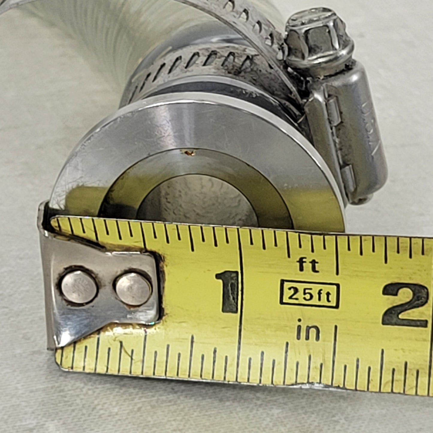 KF16 NW16 To KF25 NW25 ISO 56" Wire Reinforced Vacuum PVC Hose Polywire 3/4"