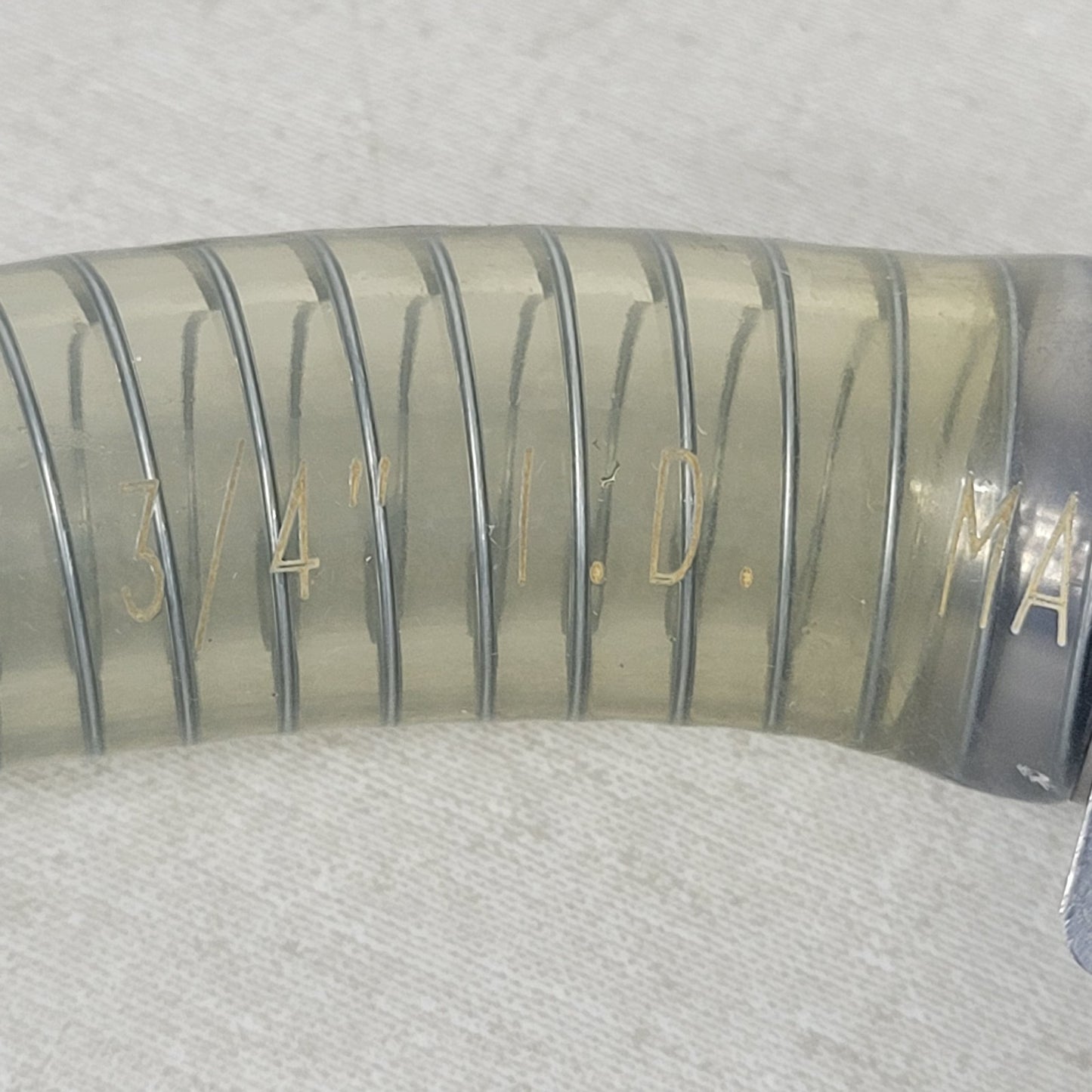 KF16 NW16 To KF25 NW25 ISO 56" Wire Reinforced Vacuum PVC Hose Polywire 3/4"