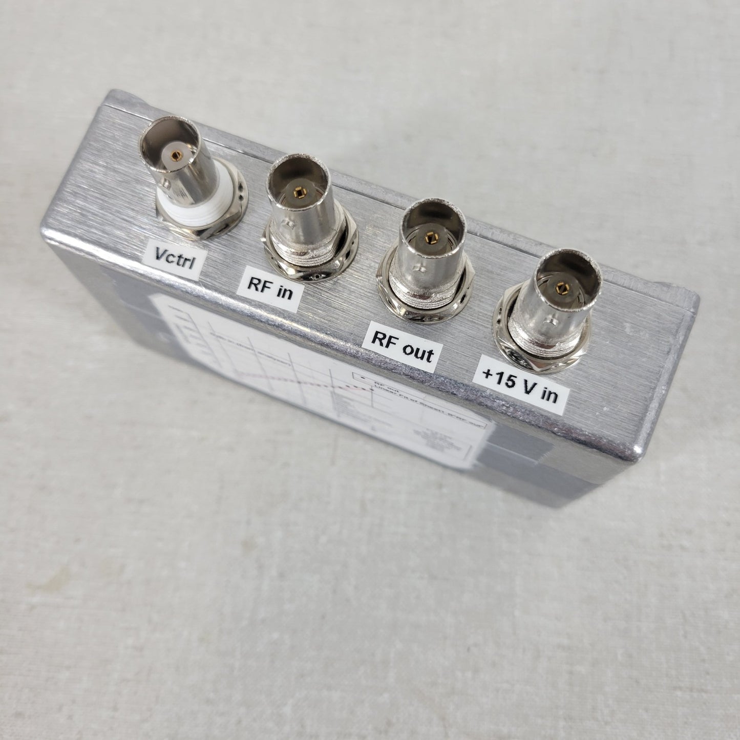 VGA Analyzer Module V-Ctrl 15V Max Input Voltage RF In Out AD8627 JFET Amplifier