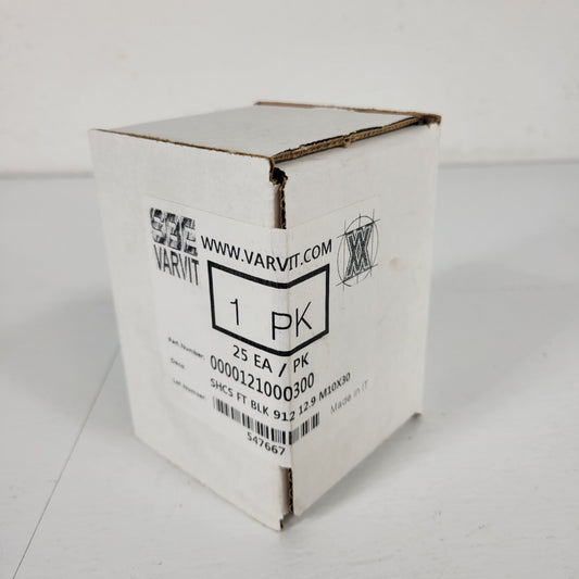 Box of 25 Sealed SBE VARVIT 0000121000300 SHCS FT BLK 912 12.9 M10x30 Bolts Bolt