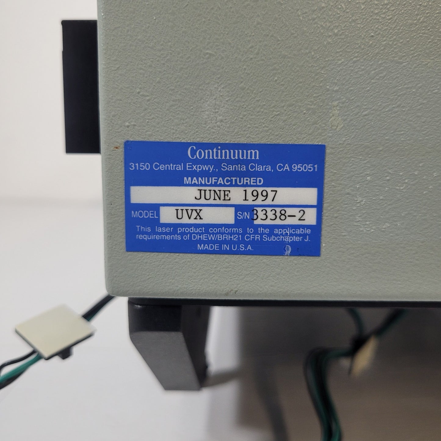 Continuum UVX UV Light Delivery System Spectroscopy and Photothermal Laser
