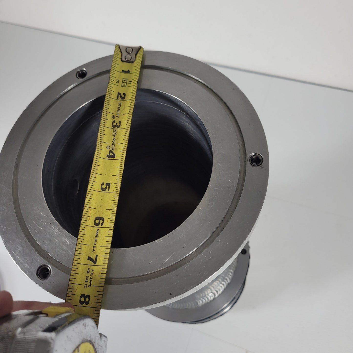 Vacuum Pressure Chamber 1.2 Gallon Aluminum ASHCROFT 436-13R 30 in.Hg Vac 30 Psi
