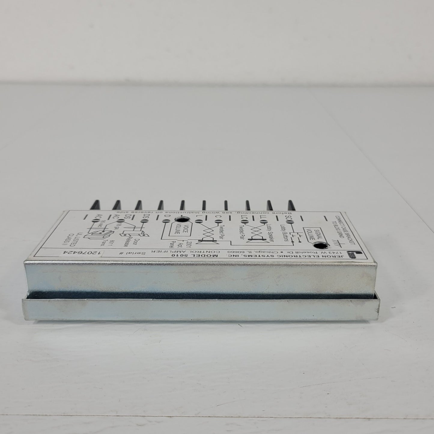 Jeron Electronic Systems 5010 Metal Door Mount Intercom Control Amplifier Panel