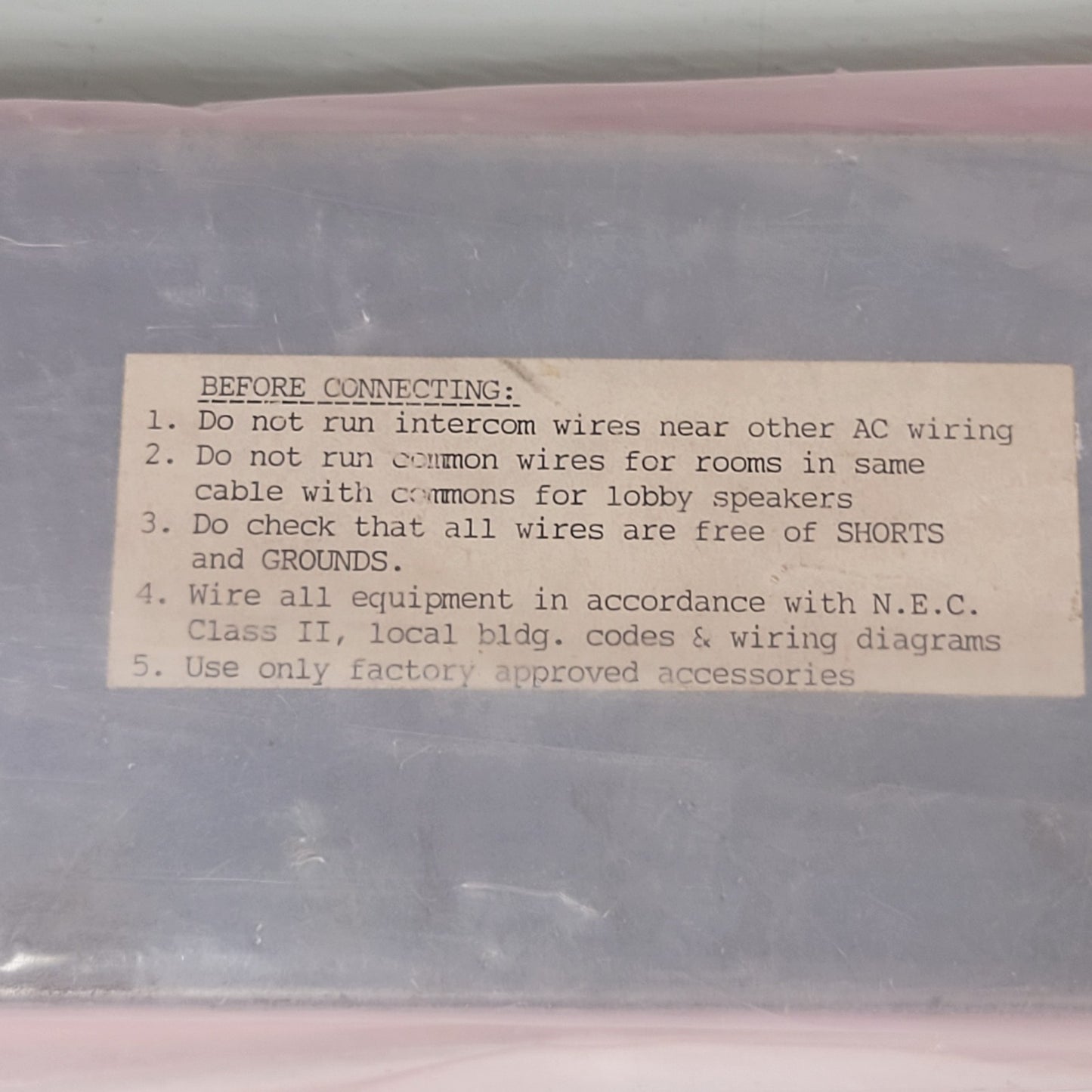 Jeron Electronic Systems 5050F Metal Door Mount Intercom Control Amplifier Panel