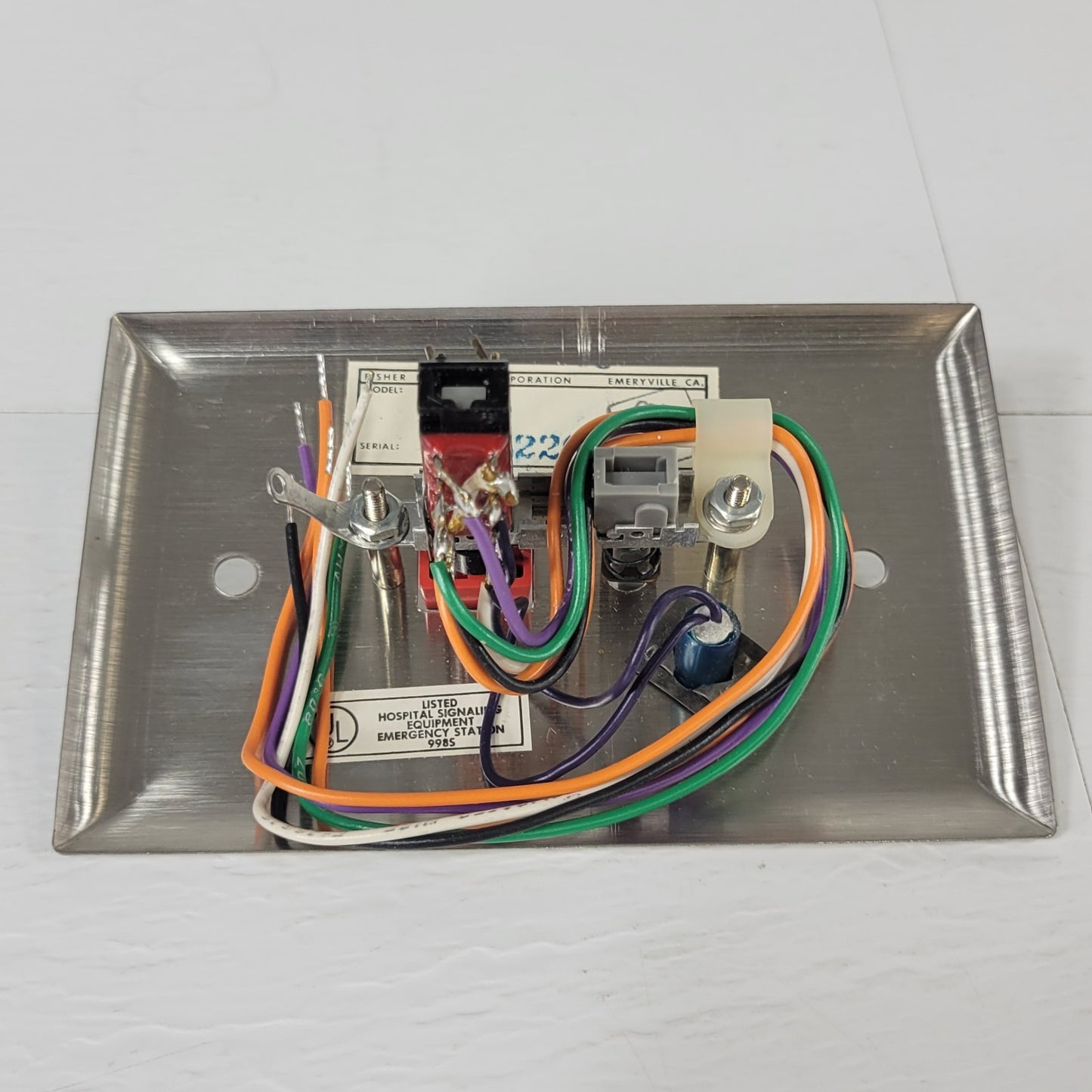 Fisher Berkeley Ektacom HEB-1A Emergency Code Call Push Button