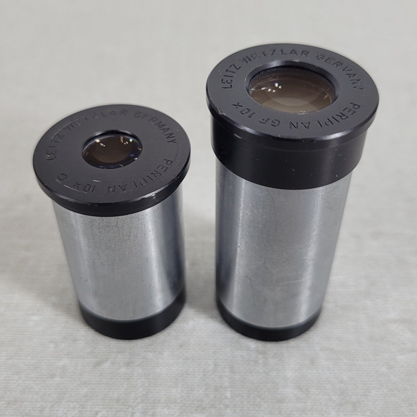 Leitz Wetzlar Periplan GF 10X Mag O 23.5mm Mount Optical Microscope Eyepiece Set