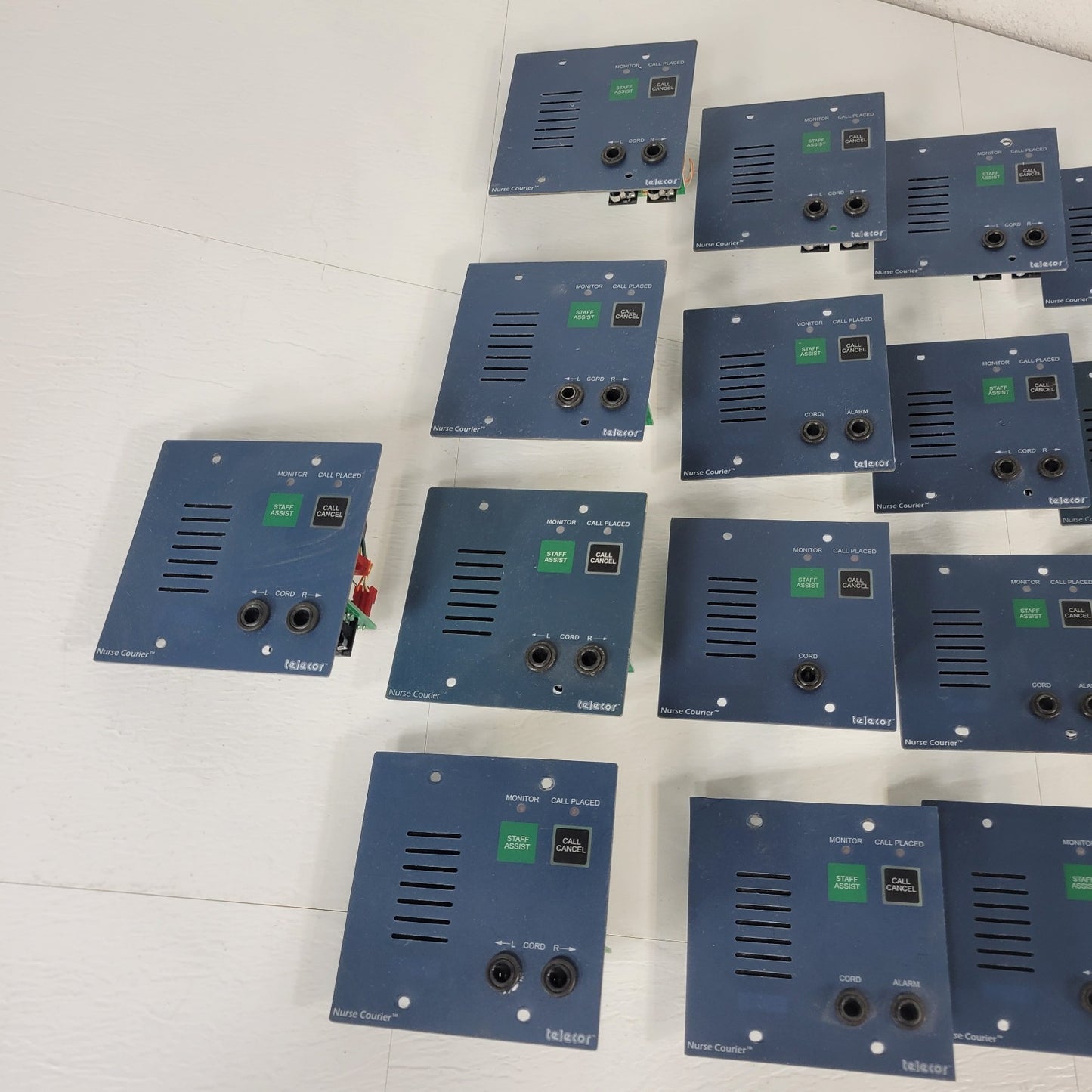 Lot Of 25- Telecor Nurse Courier 2 Way Room Stations NC2-R2  NC2-R2(A)  NC2-R1