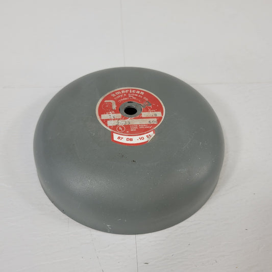 American Time and Signal Bell Cover Gong 60C Steel Body 6 Inch Diameter 87 DB