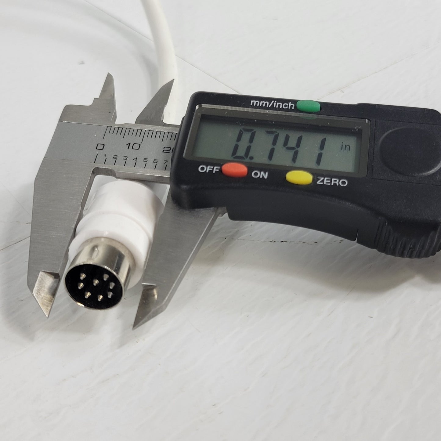 Jeron Electronic Systems Nurse Call Button Cord 10ft 7 Pin Connector Push Button