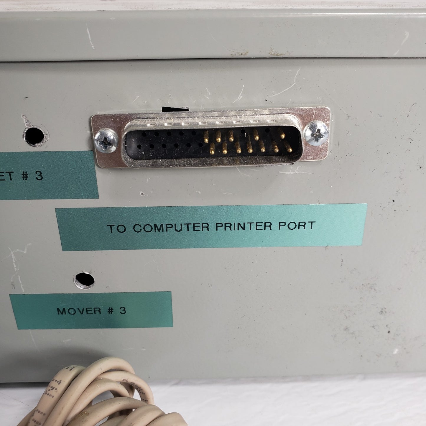 An-Chun & Kendall Nanomover Control Box 115V 3 Mover Channels to PC Printer Port
