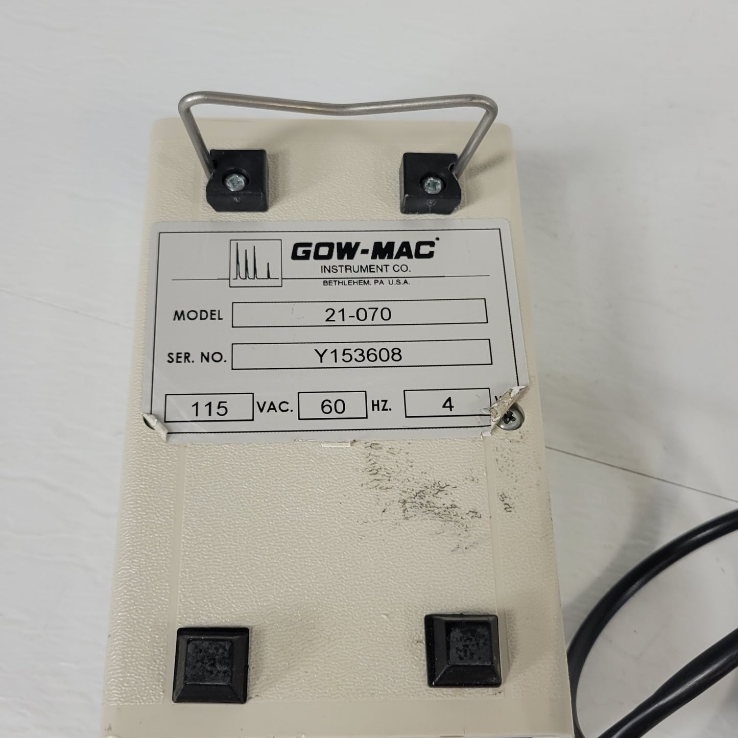 GOW-MAC 21-070 Mini Gas Leak Detector Lo Hi Range 3 Ft Probe
