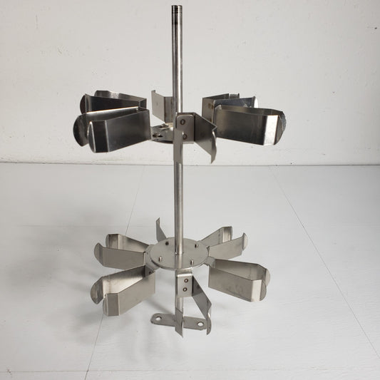 Lab Test Tube Rotator Mount Carousel 6-12 Holders for 1" Diameter Tubes