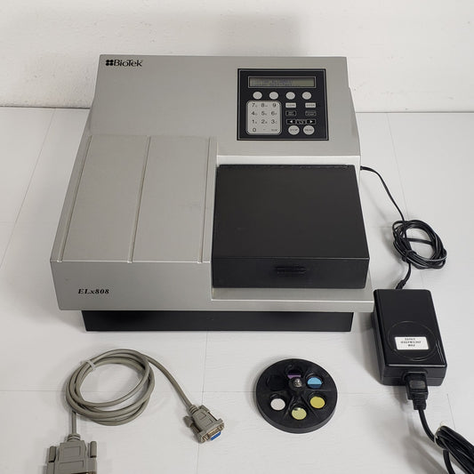 Tested BioTek ELx808 Ultra Absorbance Microplate Reader ELx808IU w/ Filter Wheel