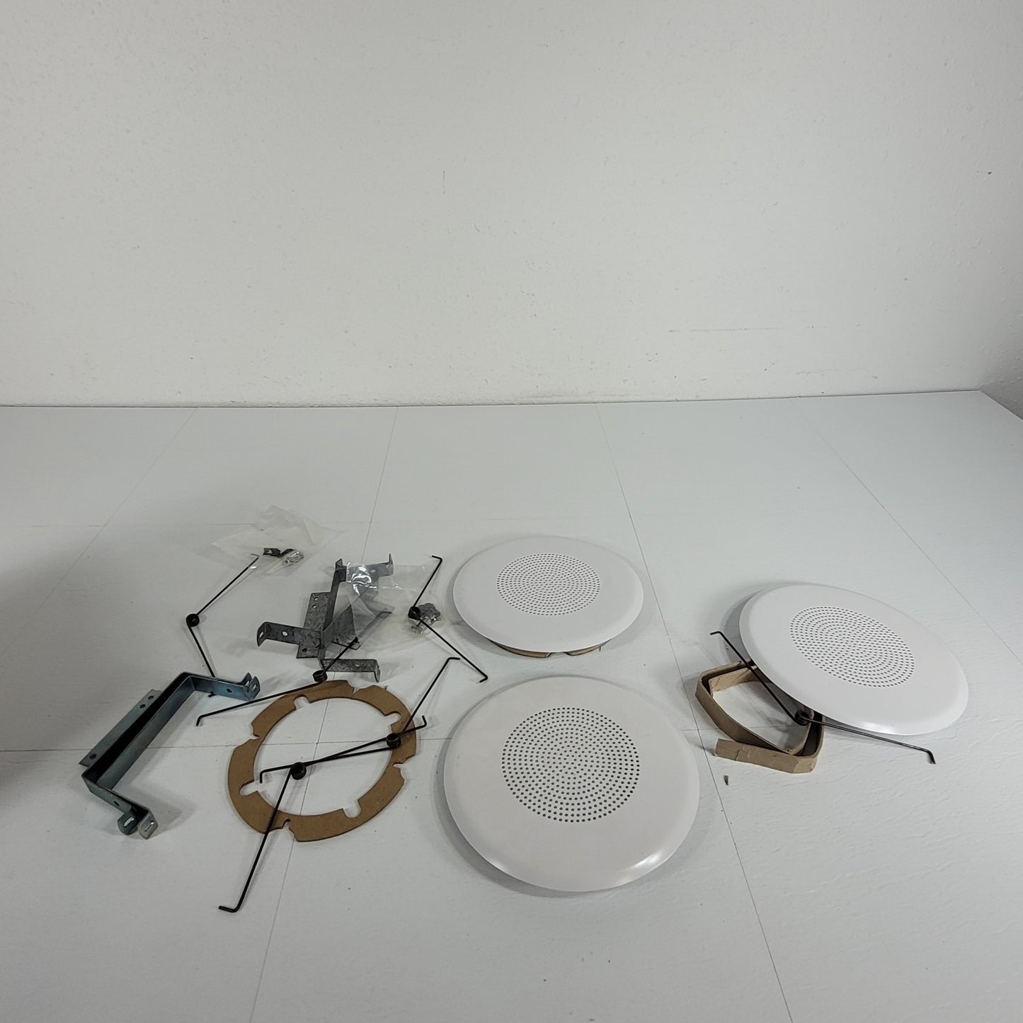 Lot Of Three 4" Speaker Gills And Hangers Ceiling Mount