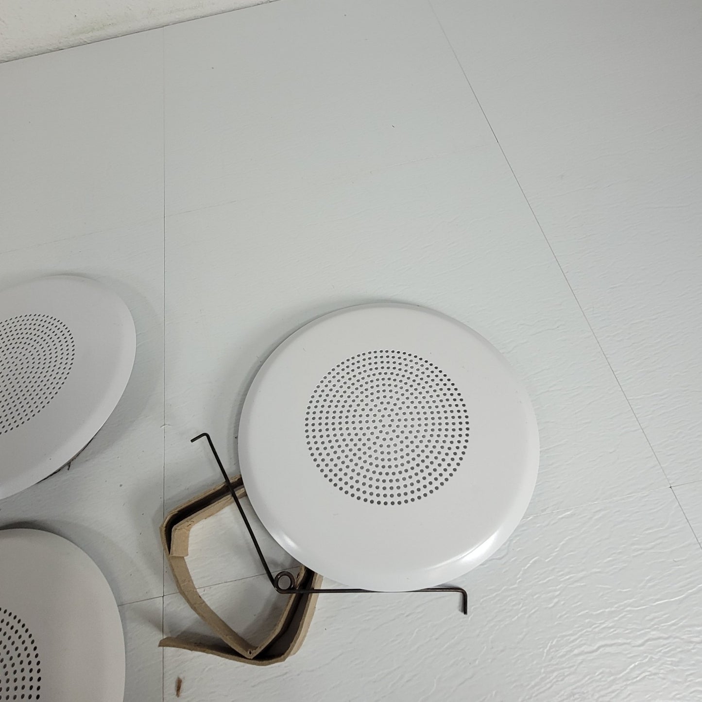 Lot Of Three 4" Speaker Gills And Hangers Ceiling Mount