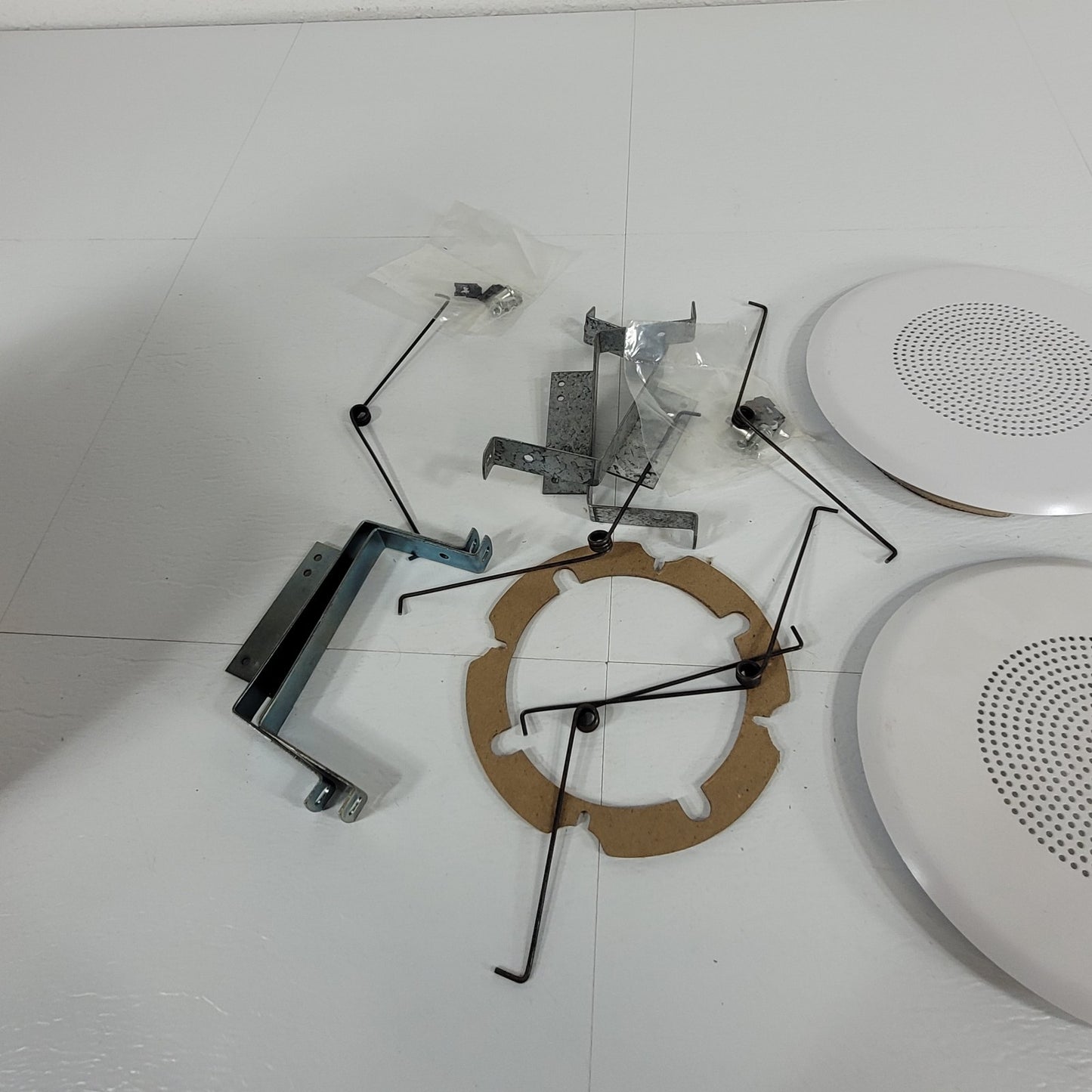 Lot Of Three 4" Speaker Gills And Hangers Ceiling Mount