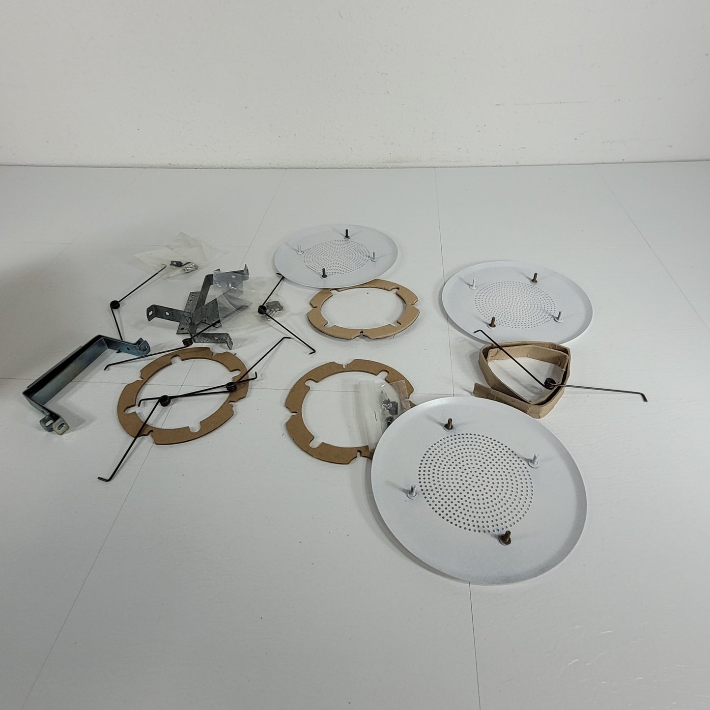 Lot Of Three 4" Speaker Gills And Hangers Ceiling Mount