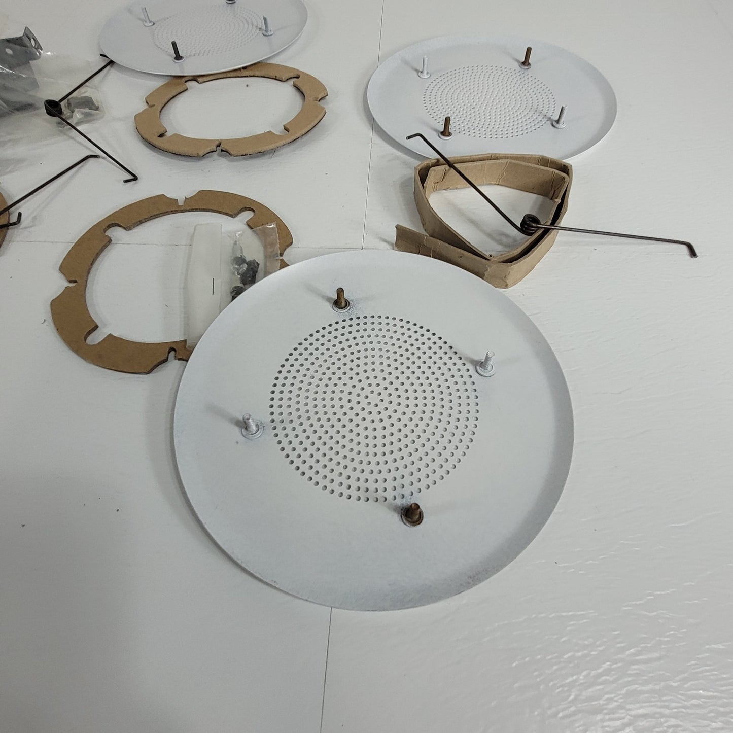 Lot Of Three 4" Speaker Gills And Hangers Ceiling Mount