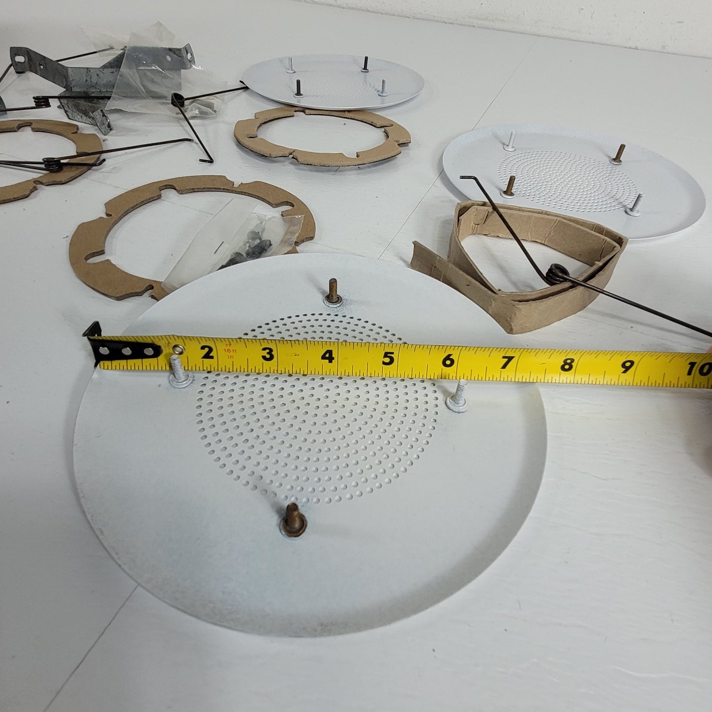 Lot Of Three 4" Speaker Gills And Hangers Ceiling Mount