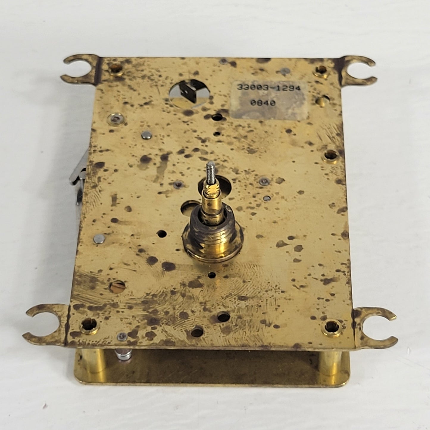 Vintage Synchron 33003-1294 0840 Gear Box Clock Mechanism Movement Assembly